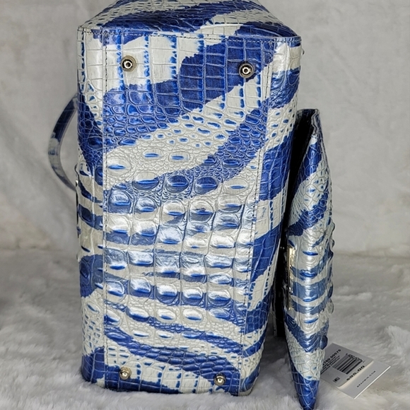 💥  Brahmin 2 PCS SET Shoulder Bag Purse Ombre Melbourne + XL Clutch NWT - Picture 7 of 16